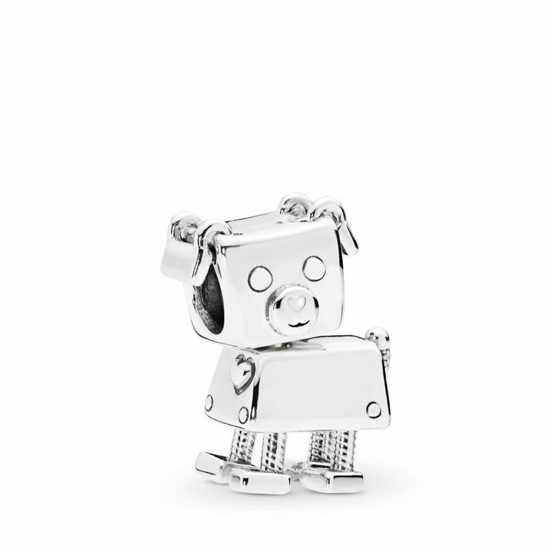 Pandora Australia Bobby Bot Charm - Sterling Silver | UFYTEC158